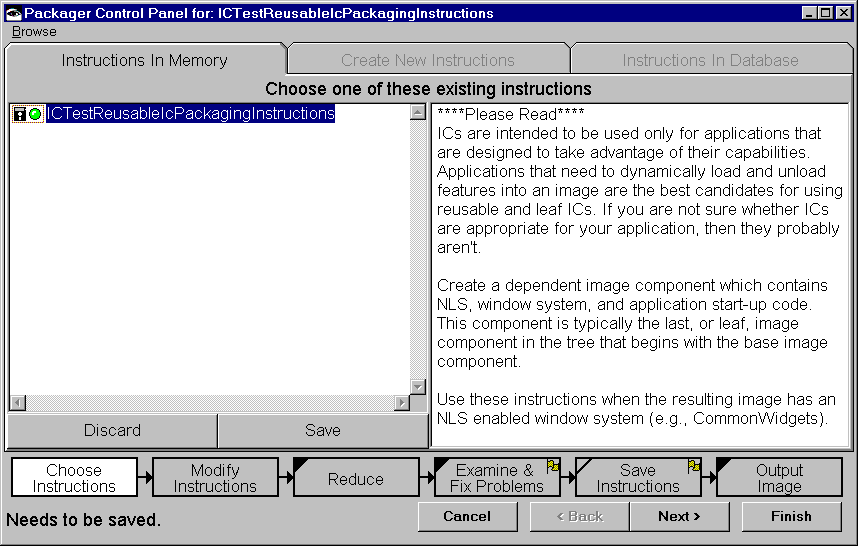 Choose instruction from memory