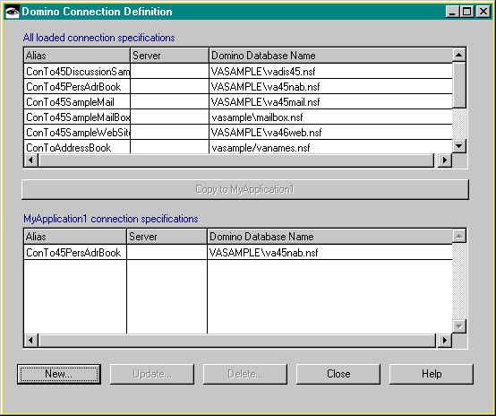 Connection definitions