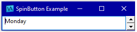 Spin button